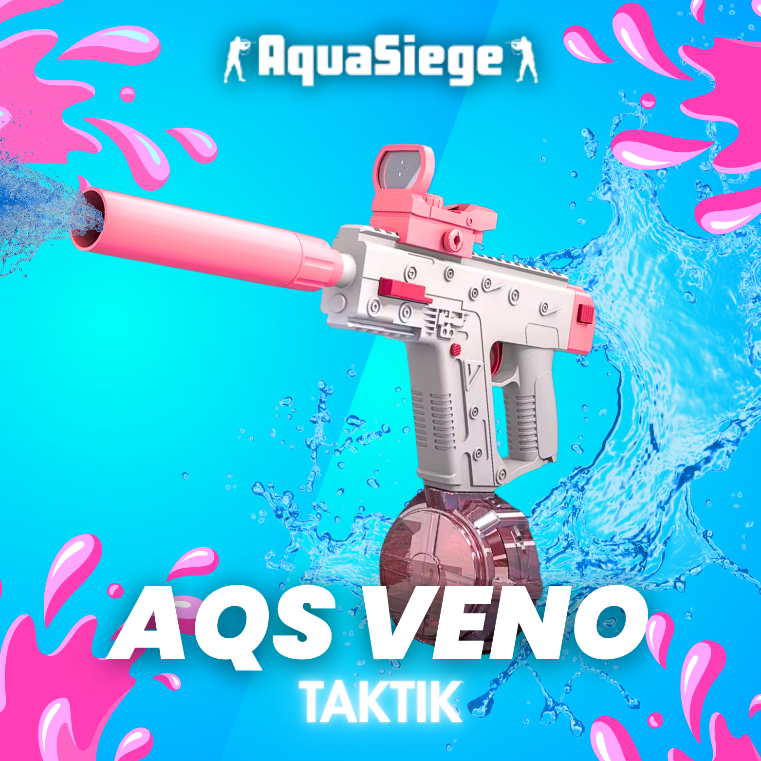 AquaSiege Wasserpistolen – Dein Sommermoment jetzt in deiner Hand.