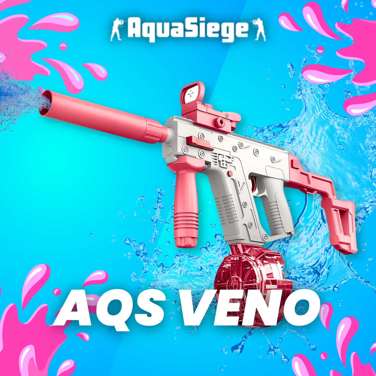 AquaSiege Wasserpistolen – Dein Sommermoment jetzt in deiner Hand.