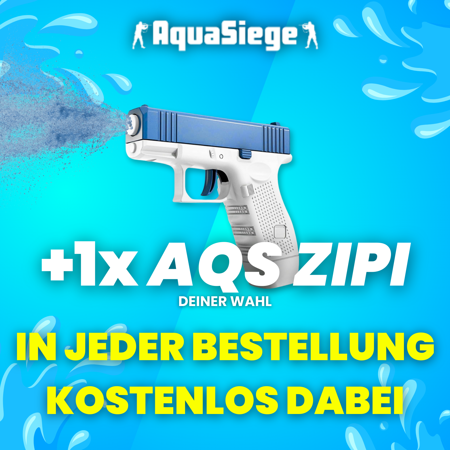 AquaSiege Wasserpistolen – Dein Sommermoment jetzt in deiner Hand.